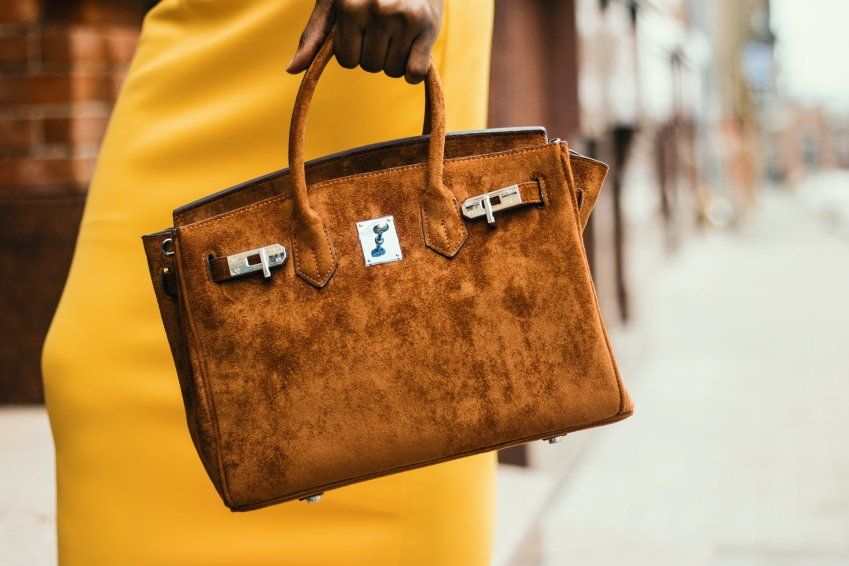 Bolso piel marrón