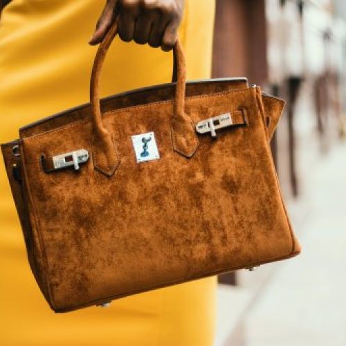 Bolso piel marrón